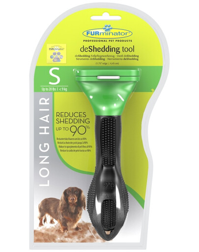 Šukos Furminator Dog deShedding furminatorius S ilgaplaukiams mažų veislių šunims
