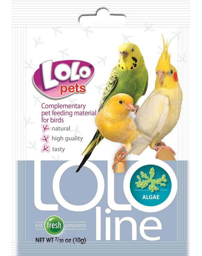Lolo Pets Lololine Algae sutrinti dumbliai paukščiams 10 g