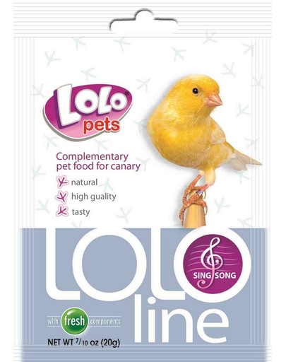 Lolo Pets Lololine Sing-Song lesalo papildas kanarėlėms 20 g