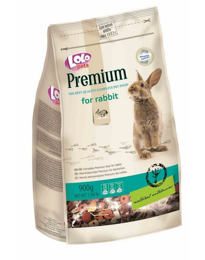Lolo Pets Premium maistas triušiams 0,9 kg