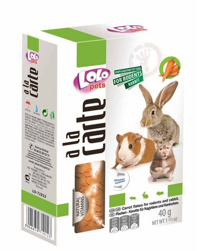 Lolo Pets Diners morkų dripsniai 40 g
