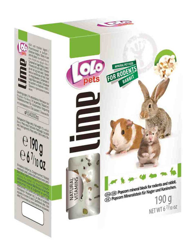 Lolo Pets mineralas su spragėsiais graužikams xL 190 g