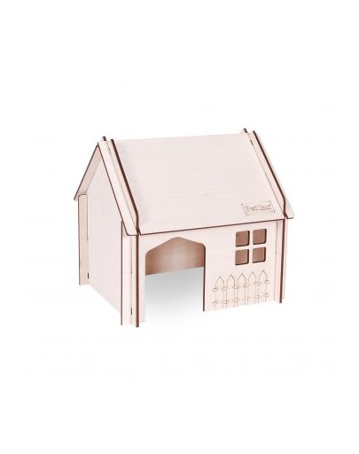 Pet Inn medinis namelis su nuožulniu stogu 3