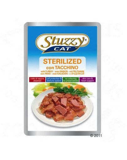 Stuzzy Sterilized - kalkuniga steriliseeritud kassidele 100 g