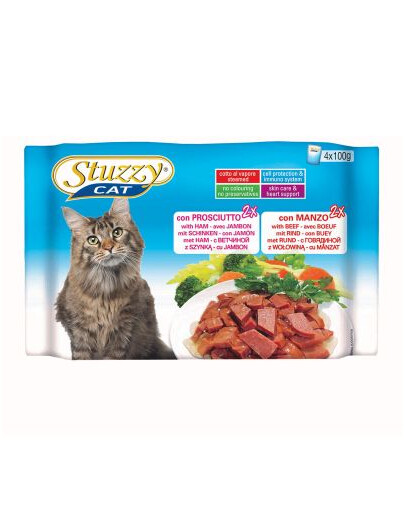 Stuzzy Multipack 2 X su kumpiu ir 2 X su jautiena (100 g X 4)