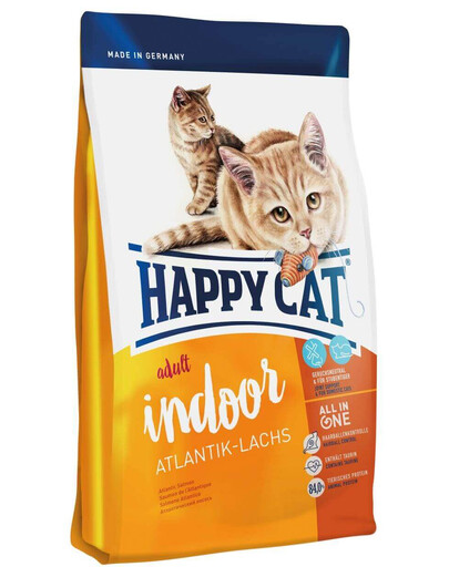 Happy Cat Fit & Well Indoor Adult lõhega 300 g