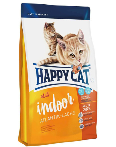 Happy Cat Fit & Well Indoor Adult lõhega 1,4 kg