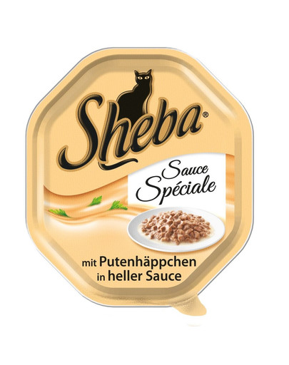SHEBA Pochoutka krůtí v bílé omáčce 85g