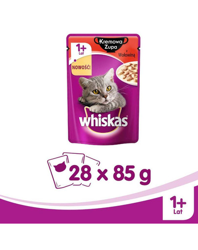 Whiskas koorene supp veiselihaga 85 g X 28