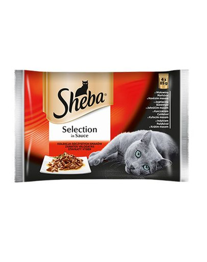Sheba Selection In Sauce sultingi gabaliukai padaže 32 X 85 g