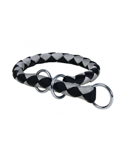 Trixie antkaklis Cavo S-M: 30–36 cm / 12 mm juodas-sidabrinis