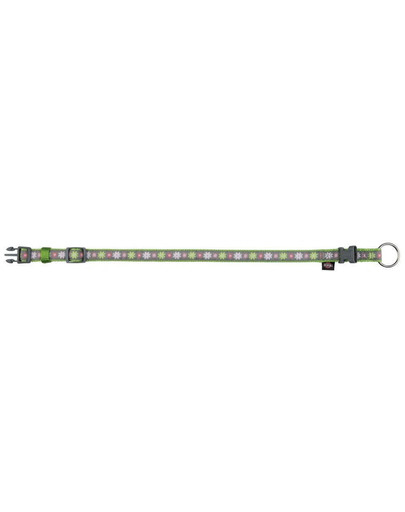 Trixie antkaklis Modern Art Blooms, XXS–XS 15–21 cm / 10 mm žalias