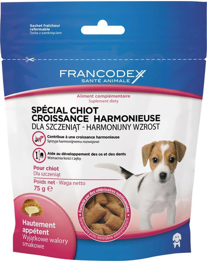 Francodex skanėstas šuniukams - harmoningam augimui 75 g