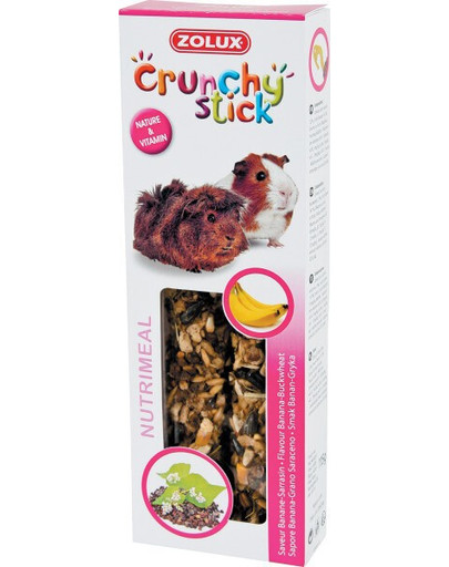 Zolux Crunchy pulgakõrvitsad merisigadele banaani ja tatarjahuga 115 g