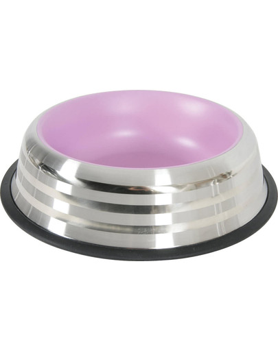 Zolux dubenėlis neslidus Inox Merenda 1 l rožinis