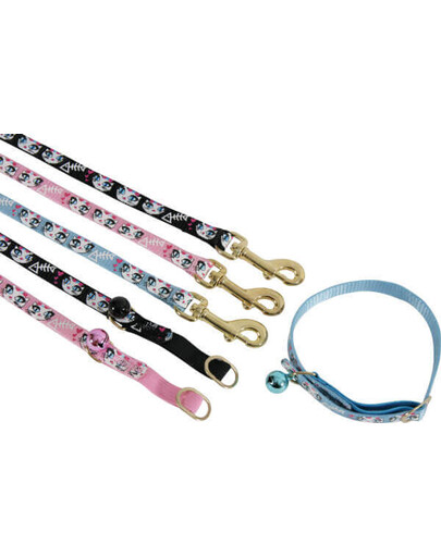 Zolux pavadėlis nailoninis katėms Ladycat 1 m juodas
