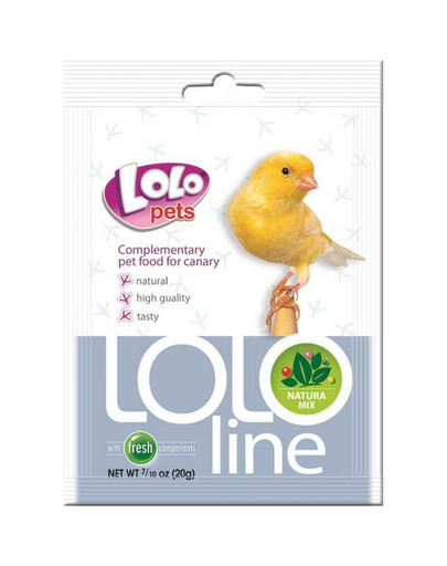 Lolo Pets Lololine Natura Mix lesalo papildas kanarėlėms 20 g