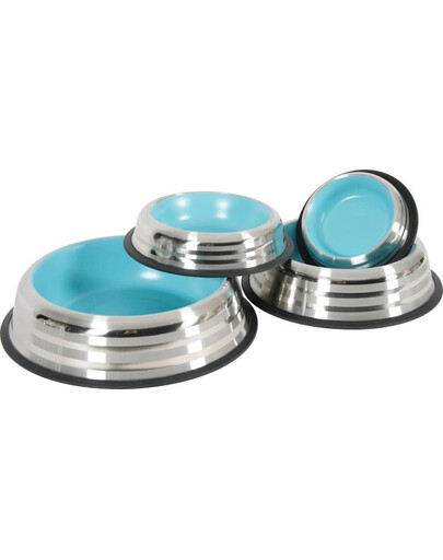 Zolux dubenėlis neslidus Inox Merenda 225 ml žydras