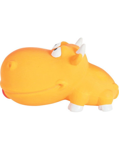 Zolux lateksinis žaislas dinozauras 18 cm oranžinis