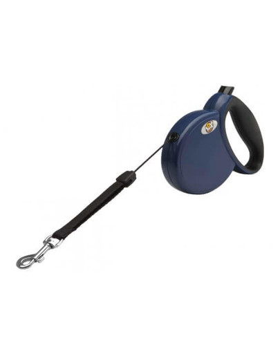 Lolo Pets automatinis virvelinis pavadėlis S 4 m, iki 15 kg, mėlynas/juodas