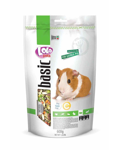Lolo Pets maistas jūrų kiaulytėms 0,6 kg