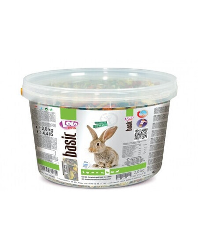 Lolo Pets maistas triušiams kibirėlyje 2 kg