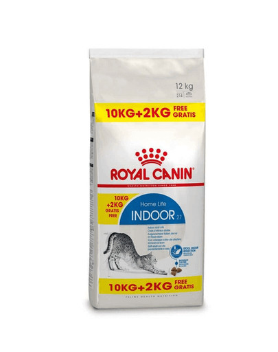 ROYAL CANIN Indoor 27 10 kg + 2 kg GRATIS