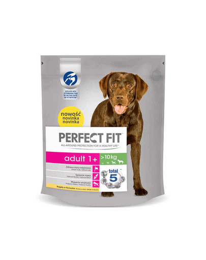 Perfect Fit Adult (1-aasta) kanalihaga rikastatud  toit keskmist ja suurt tõugu koertele 825 g
