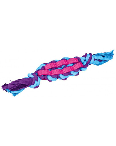 Trixie Denta Fun žaisliukas šunims virvė su guma , 4 cm / 22 cm