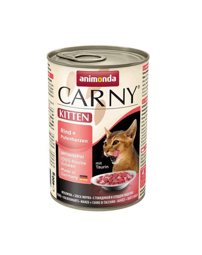Animonda Carny Kitten veiseliha ja kalkunisüdamega 400 g