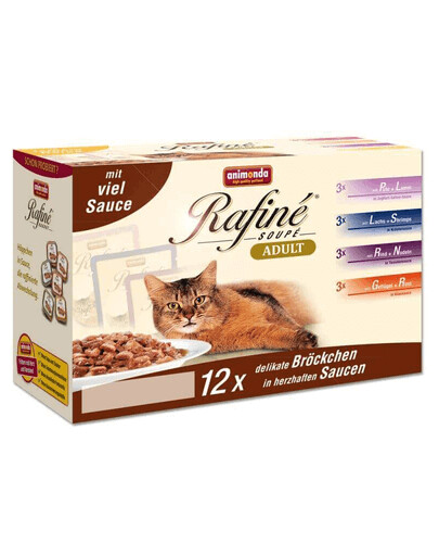 ANIMONDA Rafiné Soupé Mutlipack w Extra Sosie 12x100 g