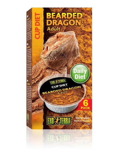 Exo Terra Bearded Dragon Adult toit täiskasvanud habeagaamile 6X60 g