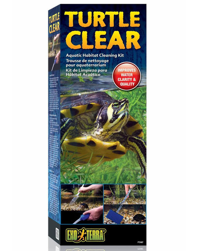 Exo Terra Turtle Clear vandens vėžlių terariumų valymo rinkinys