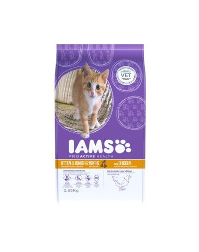 IAMS Cat Kitten & Junior All Breeds Chicken 2.55 kg