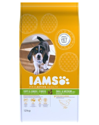 IAMS ProActive Health Puppy & Junior Small & Medium Breed Chicken 1 kg
