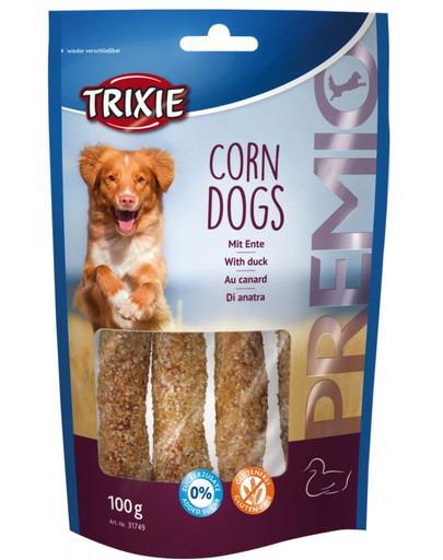 TRIXIE Corn Dogs maiuspala koertele pardiga 100g