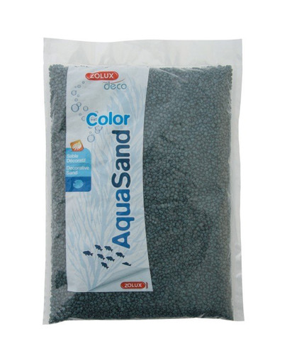 ZOLUX Aquasand Color tamsus turkis  5 kg