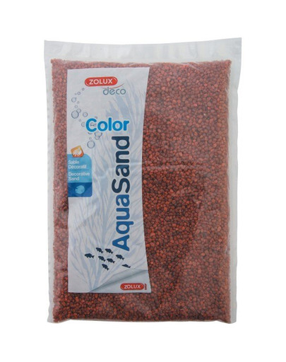 ZOLUX Aquasand Color Baskų raudona 5 kg