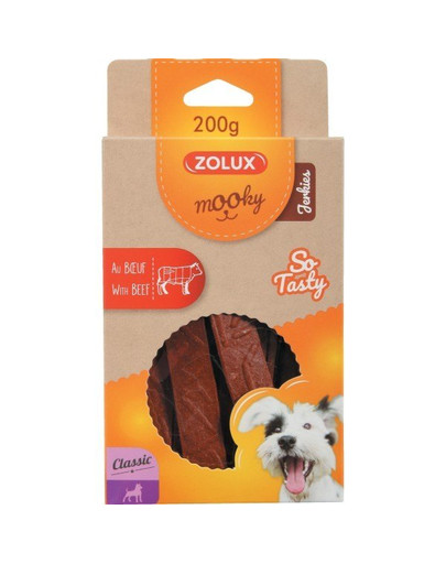 ZOLUX skanėstas MOOKY Classic JERKIES su jautiena 200 g