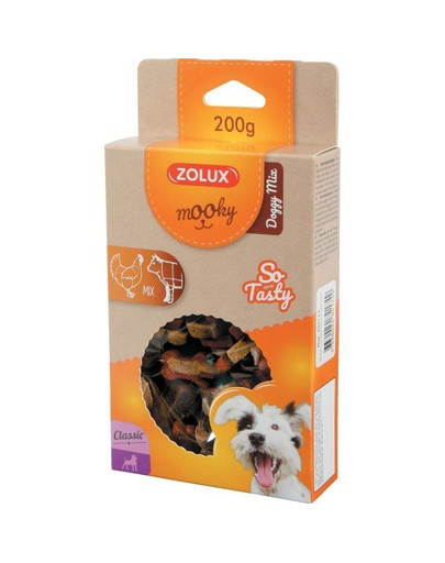 ZOLUX skanėstas MOOKY Classic DOGGY MIX 200 g
