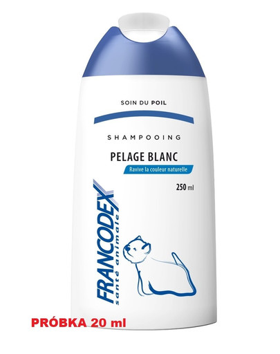 FRANCODEX šampoon valge karvkattega koertele 20ml