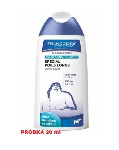 FRANCODEX šampoon pikakarvalistele koertele 20ml