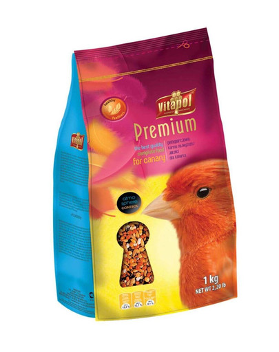 Vitapol Premium maistas kanarėlėms 1 kg +  skanėstas dovanų