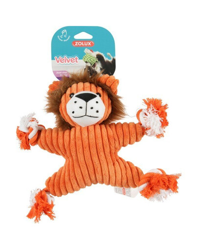 ZOLUX Sametist mänguasi Velvet lõvi Virginia oranž