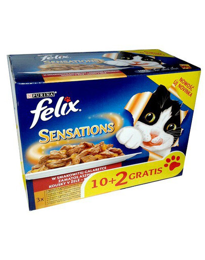 FELIX Sensations with Lamb, Herring, Mackerel and Turkey 72x100g