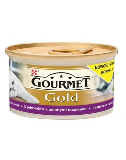 GOURMET Gold Savoury Cake su ėriena ir žaliomis pupelėmis 85 g