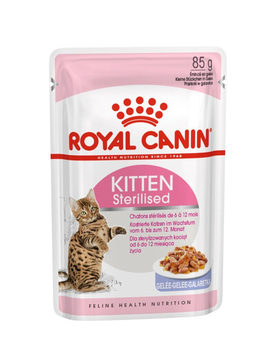 ROYAL CANIN Kitten Sterilised konservai drebučiuose 85 g