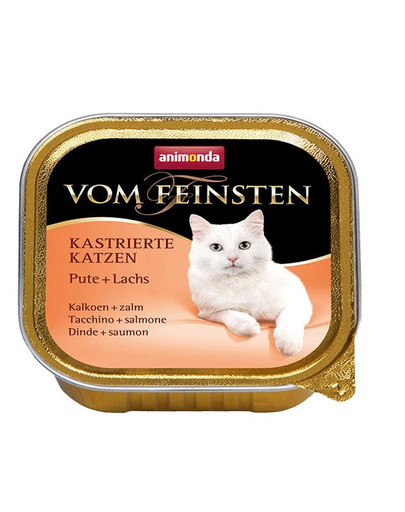 ANIMONDA Vom Feinsten konservai kastruotai katei su kalakutiena ir lašiša 100 g