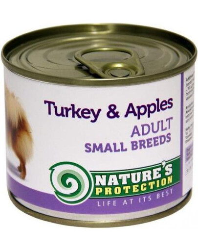 NATURES PROTECTION Small Breeds Turkey & Apples 200 g