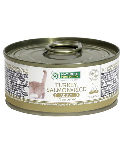 NATURES PROTECTION Neutered Turkey Salmon & Rice 100 g